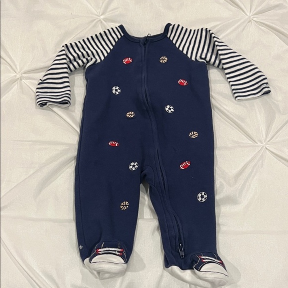 LITTLE ME Navy Blue sports  Kids One Piece 6 mons